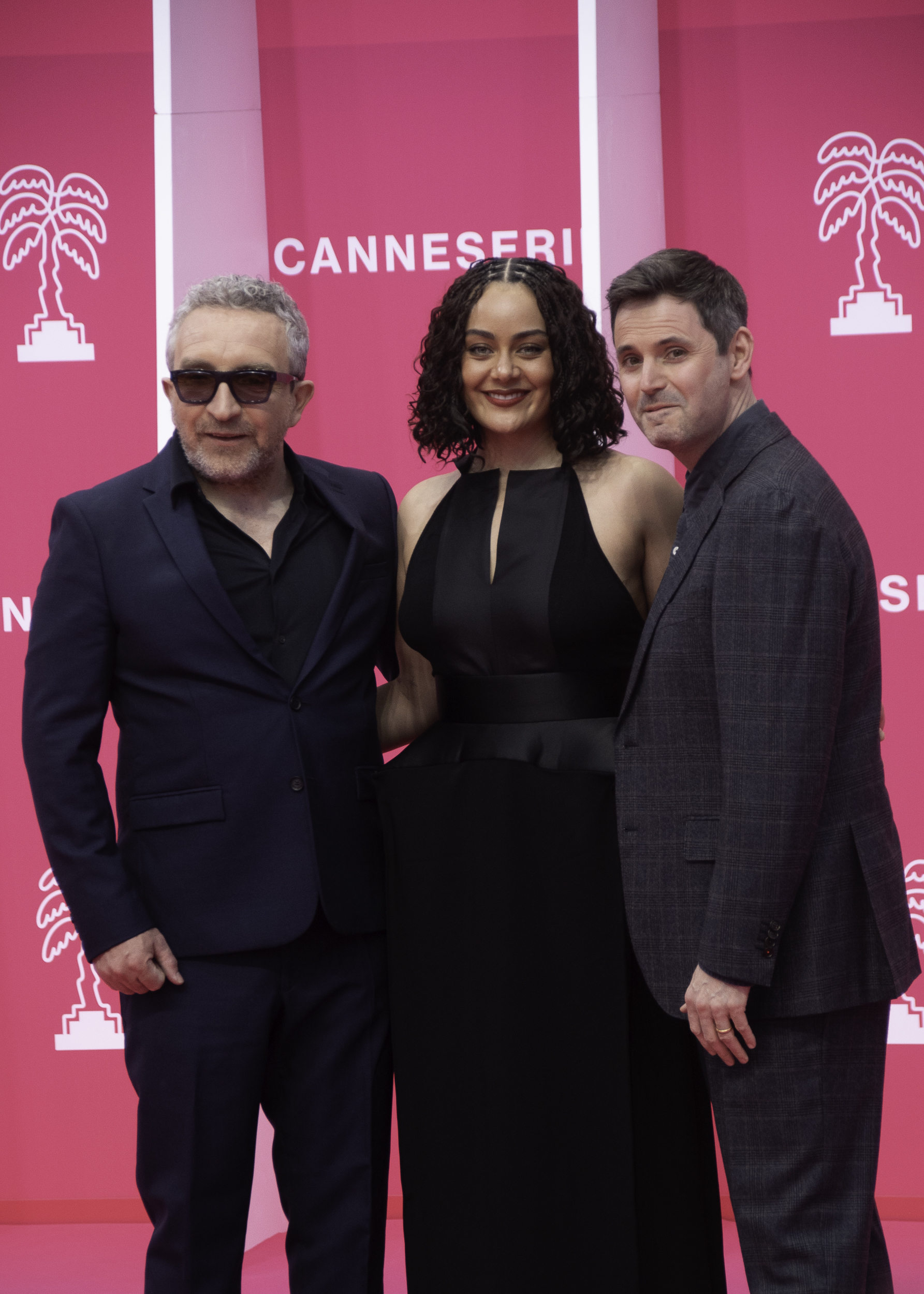 — france cannes tv series festival canneseries 9th canneseries festival 25 04 2026 izuka hoyle and matt charman and eddie marsan